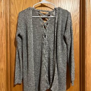 Cloud Chaser Gray Knit Sweater